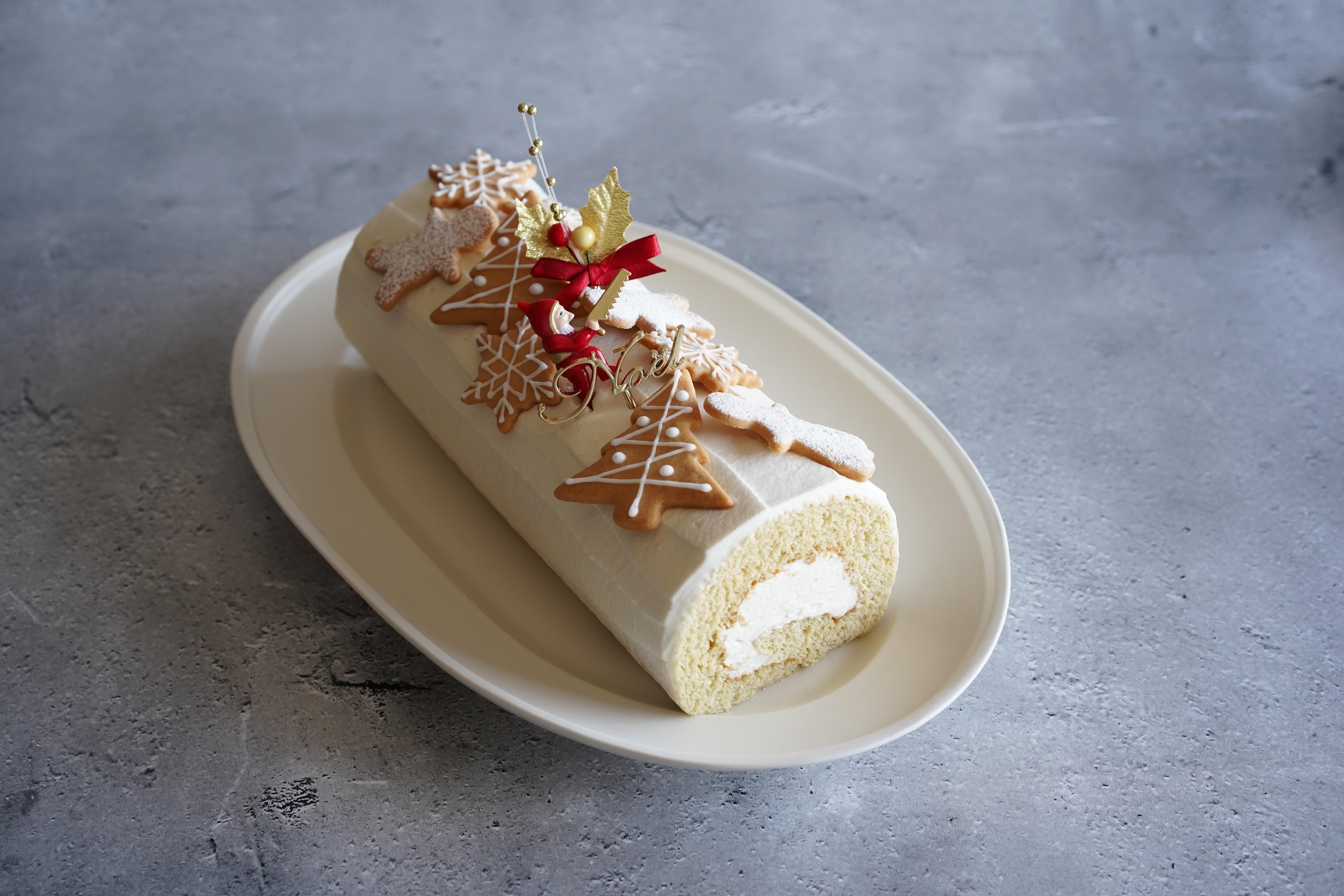 クリスマスロールケーキ.JPG